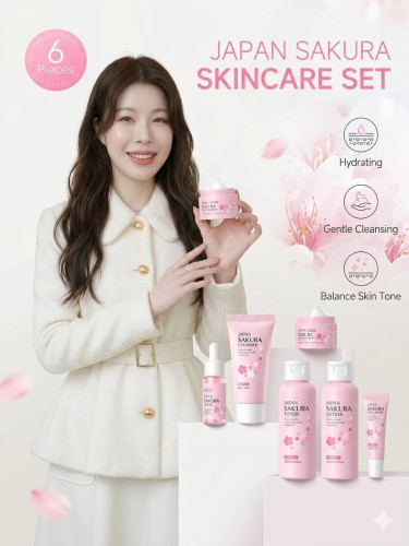 Japan Sakura Skin Care Product Set 6pcs