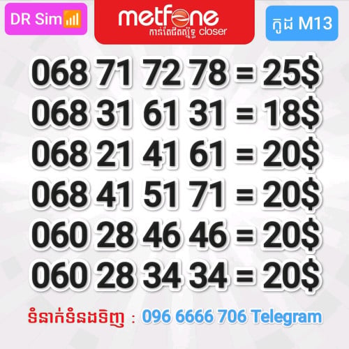 លេខប្រព័ន្ធ Metfone
