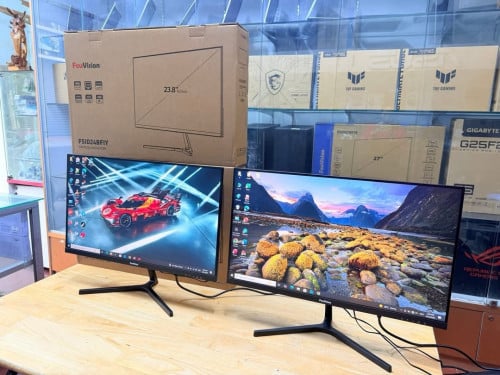 -Monitor Feuvision FSID24BFIY (IPS/120Hz) Have Poart : HDMI VGA ថ្មីប្រអប់ មានធានារយះពេល3ឆ្នាំពេញ✅