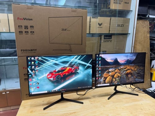 -Monitor Feuvision FSID24BFIY (IPS/120Hz) Have Poart : HDMI VGA ថ្មីប្រអប់ មានធានារយះពេល3ឆ្នាំពេញ✅