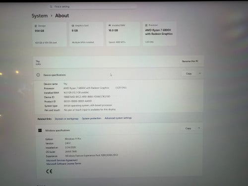 AMD Ryzen 7 6800H (3.2 GHz) RTX 3070 Ti Big spec