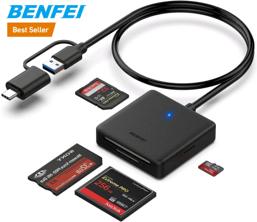 Card Reader មុខ២  Type C+USB