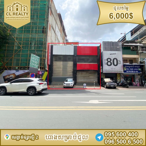 ហាងជួលស្ថិតនៅជិតផ្សារធំថ្មី