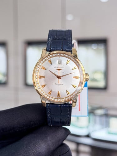 (មួយទឹក) Longines Conquest Heritage តួមាសតាន់ RoseGold 18K Automatic