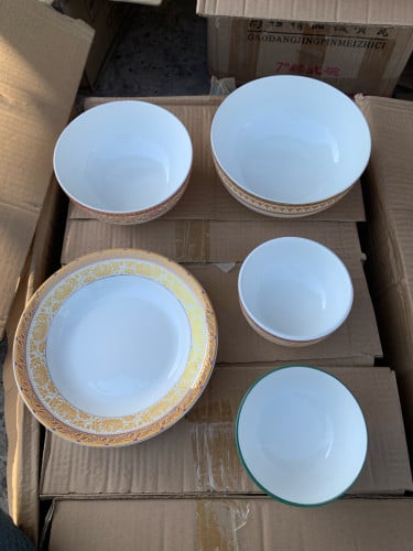 ចានបាយ ចានសម្ល Plate and Bowl