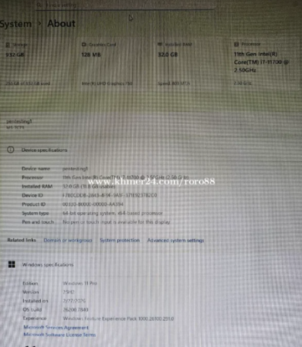 Desktop: intel i7-11700, ddr4 ram32, m.2 SSD 1tb