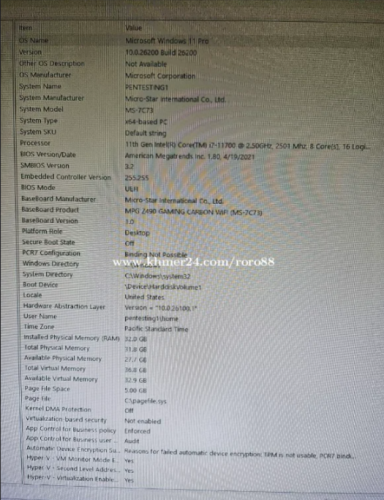 Desktop: intel i7-11700, ddr4 ram32, m.2 SSD 1tb