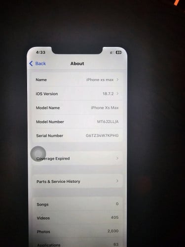 Ip xsmax for sell no icloud LCD 256G gold