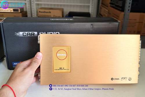 K-90.4 Power Amplifier CLASS AB 4CH. 3200W CAR AUDIO POWER