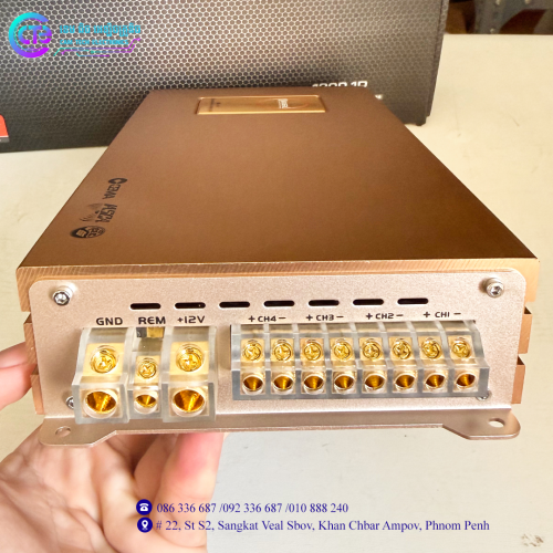K-90.4 Power Amplifier CLASS AB 4CH. 3200W CAR AUDIO POWER