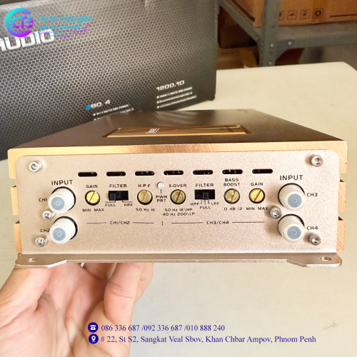 K-90.4 Power Amplifier CLASS AB 4CH. 3200W CAR AUDIO POWER