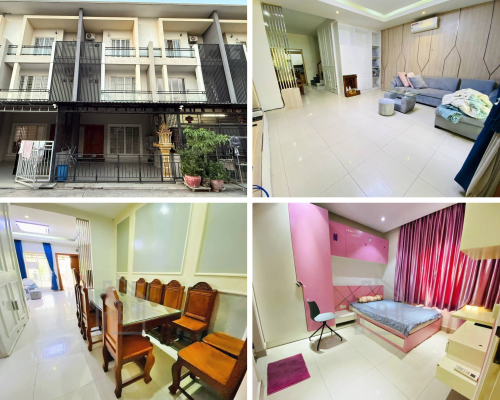Link House 4 Bedrooms for RENT near CHIP MONG Sen Sok Mall_Sen Sok Area
