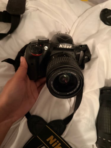 Nikon Camera D3400 with 18-55mm lens and 70-300mm lens included