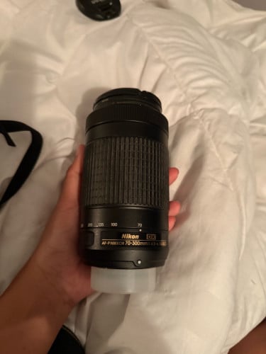 Nikon Camera D3400 with 18-55mm lens and 70-300mm lens included