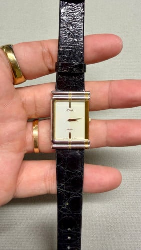 Original Ultra Rare Vintage SEIKO Porte Tank Ultra-Thin White Dial SGP Dress Watch JDM 1986 -Con 80%