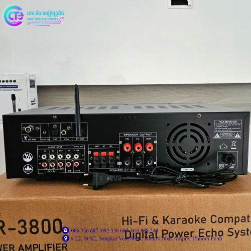 SR-3800 1200W 220V high-power 5.1 channel Bluetooth power amplifier home theater