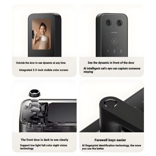 Xiaomi Smart Door Lock E30 (Screen Cat eye Version ) សោទ្វារឆ្លាតវៃ ...