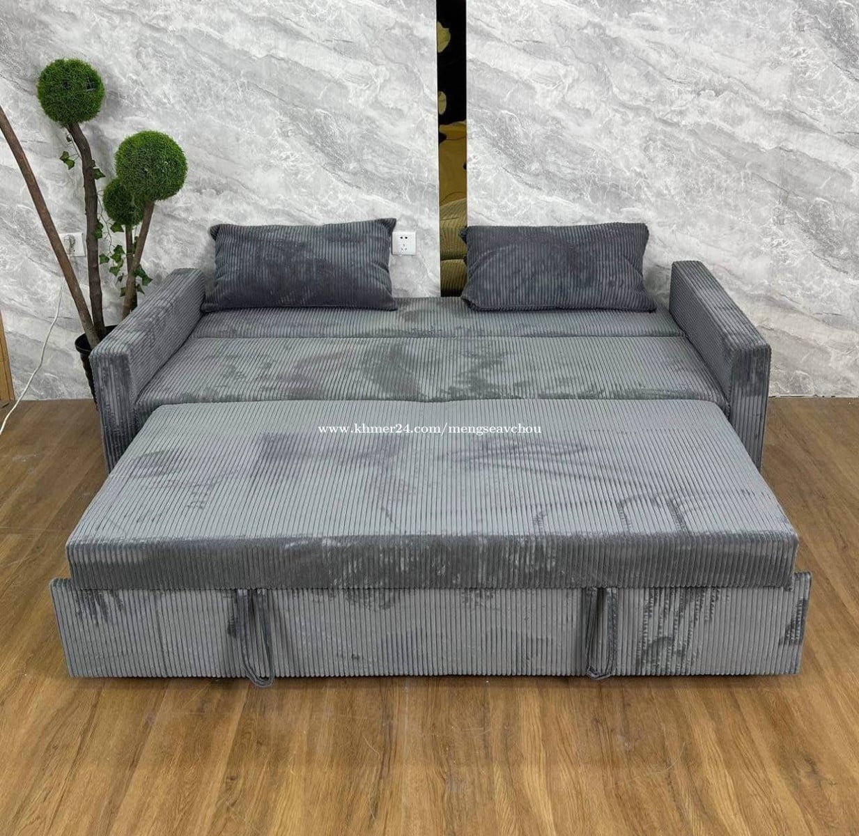 2 in 1 loveseat sofa available in stock