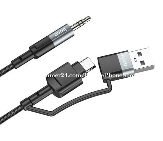 Hoco type-c / usb digital audio conversion cable 2-in1