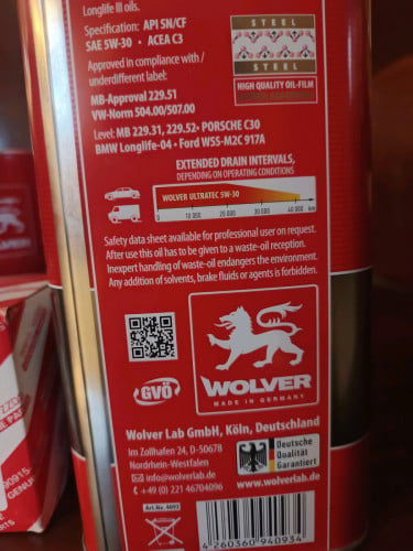 ប្រេងម៉ាសុីន Wolver