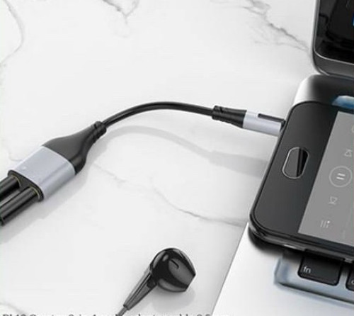 Borofone 2 in 1 adapter cable 3.5 mm audio bl19