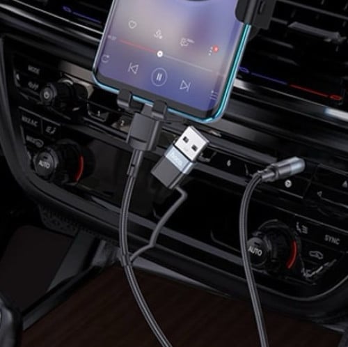 Hoco type-c / usb digital audio conversion cable 2-in1