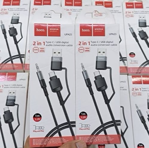 Hoco type-c / usb digital audio conversion cable 2-in1