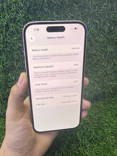 iPhone 15 128G ZA សំណុំសុីន 99.99%