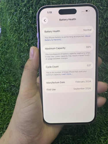 iPhone 15 128G ZA សំណុំសុីន 99.99%