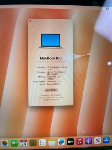 Macbook Pro Year2019 Touch Bar i7-16G