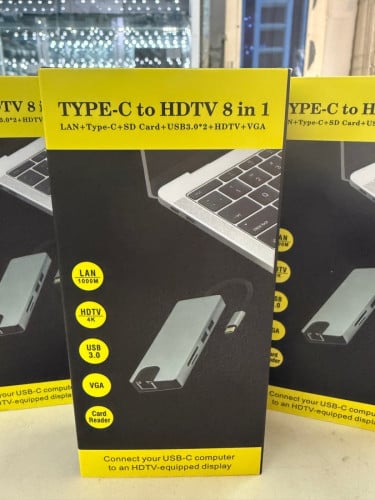 TYPE-C to HDTV 8 in 1