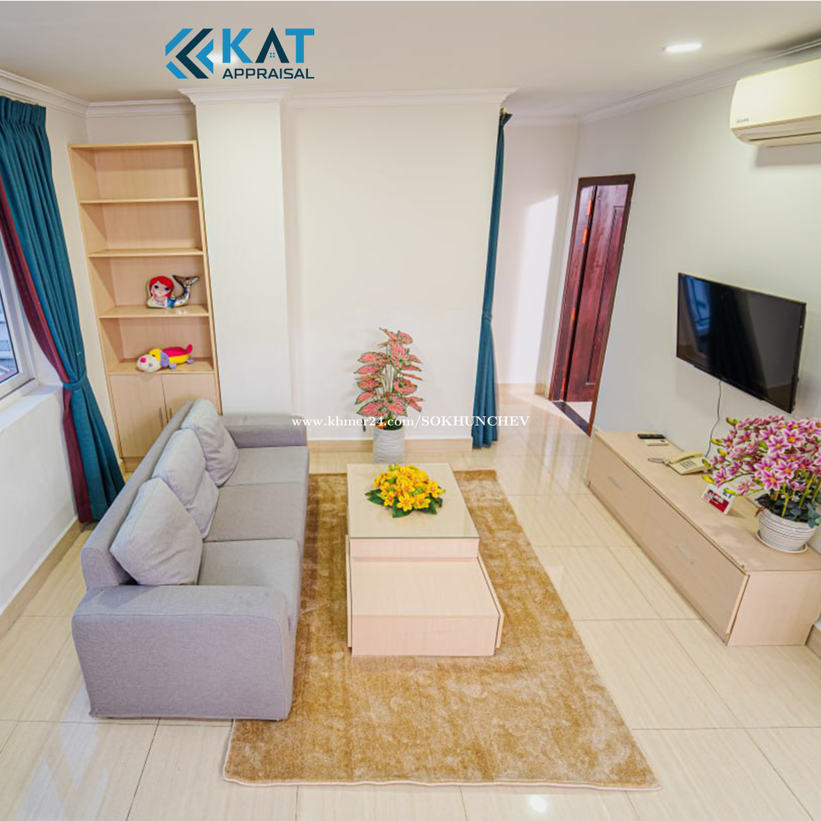 ខុនដូសម្រាប់ជួល | Three Bedroom Condo For Rent