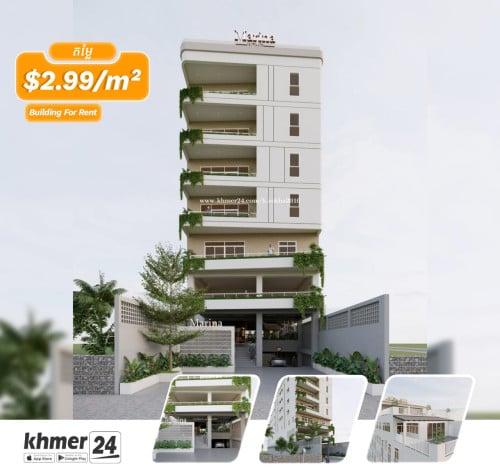 A newly Building for long term lease- អគារជួល (សាងសង់ថ្មី) សម្រាប់រយះពេលវែង