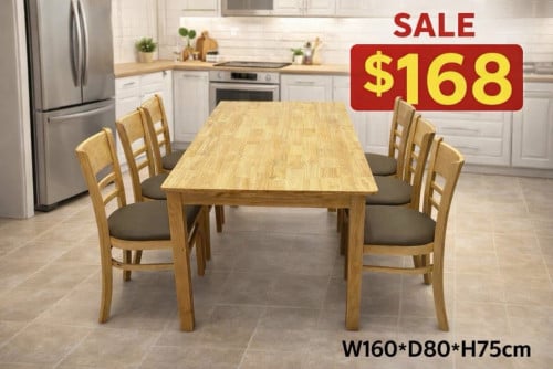 Dining Table set with Six Chairs