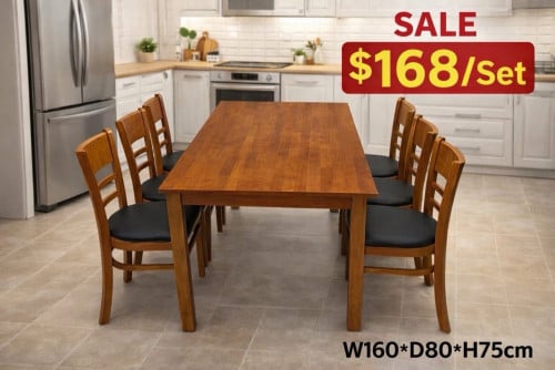 Dining Table set with Six Chairs