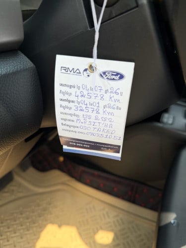 FORD Ranger 2021 XLT ម៉ាសុីន​2.2ប៉ុងពីរ ទឹកថ្នាំសុីនមួយជុំ ម្ចាស់​ដើម​ទី​មួយ​ ប្រេី​បាន​3មុឺនគីឡូជាង