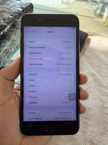 IPhone 7Plus 32GB bypass SIM&Wifi