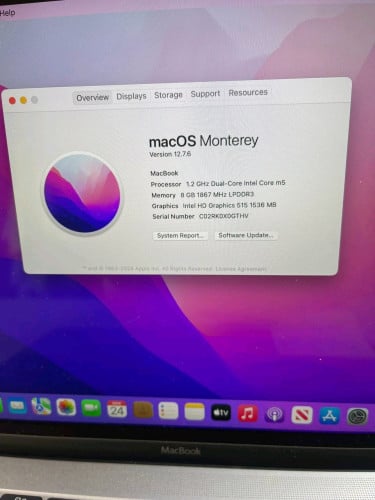 Macbook Year2016-12inch-512GB