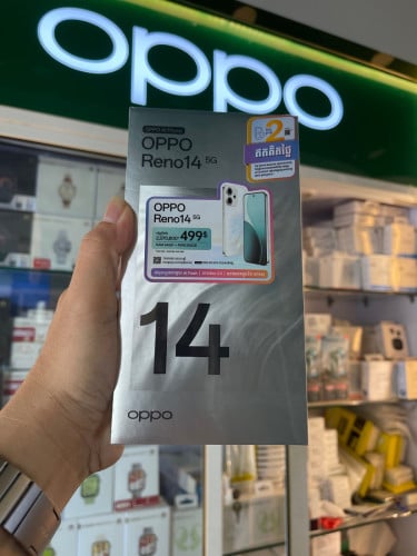 OPPO Reno14F Ram12G+12G/256G ថ្មីប្រអប់ធានា1ឆ្នាំថែមជូនការដូពិសេស