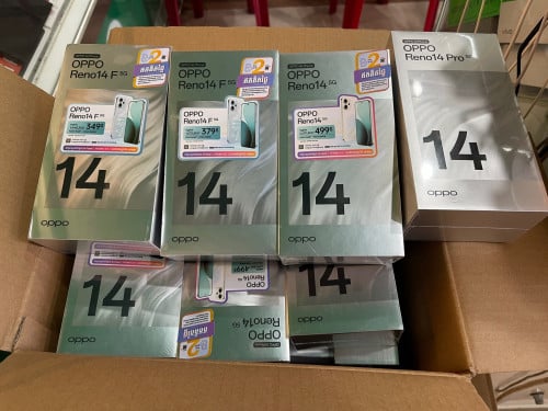 OPPO Reno14F Ram12G+12G/256G ថ្មីប្រអប់ធានា1ឆ្នាំថែមជូនការដូពិសេស