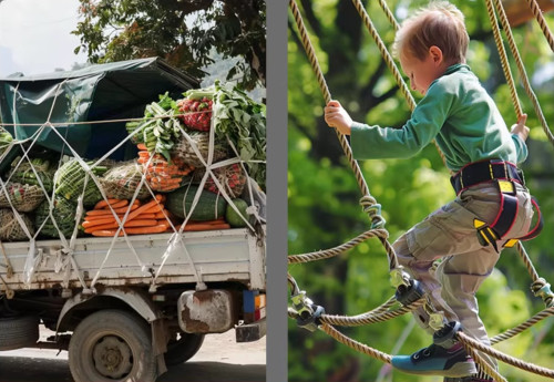 Outdoor Climbing Rope (ខ្សែរពួ ឡើងភ្នំ ដើមឈើ ឬ យោងអីវ៉ាន់ ធ្ងន់ៗ)