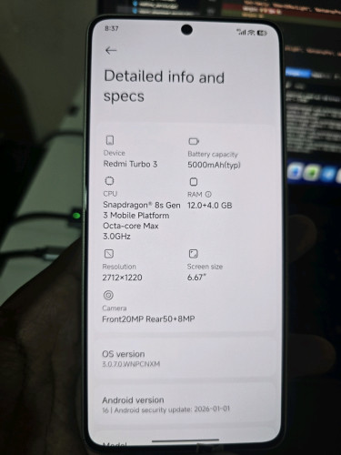 Turbo 3 RAM12, 256GB