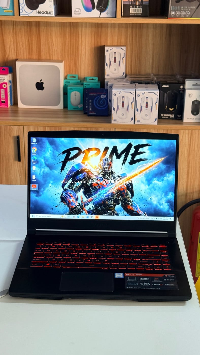 Gaming MSI GF63 8RD (1ទឹកស្អាត-98%)Good for Students 🌸🥳 price $375.00 ...