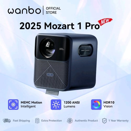 📽𝐖𝐚𝐧𝐛𝐨 Projector Mozart 1 Pro - ម៉ាស៊ីនបាញ់ភាពយន្តកម្រិតខ្ពស់ 1080p HD