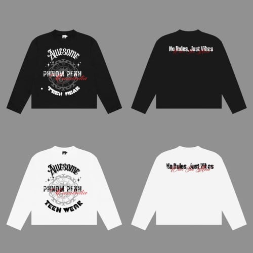 Boxy long sleeve shirt Local brand