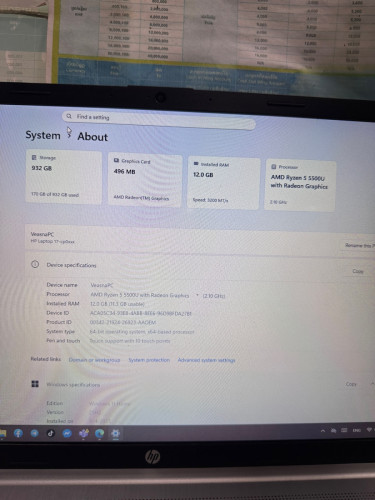 Hp 17 inch Touchscreen AMD Ryzen 5 5500
