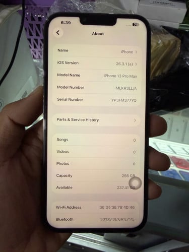 IPhone 13 Pro Max 256GB តួរស្អាត98%