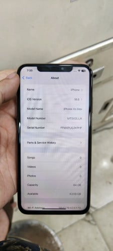 Iphone xs max ll/A