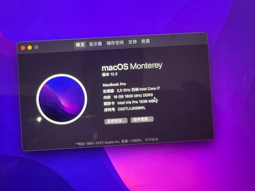 MacBook pro2015  16g256g 15inch