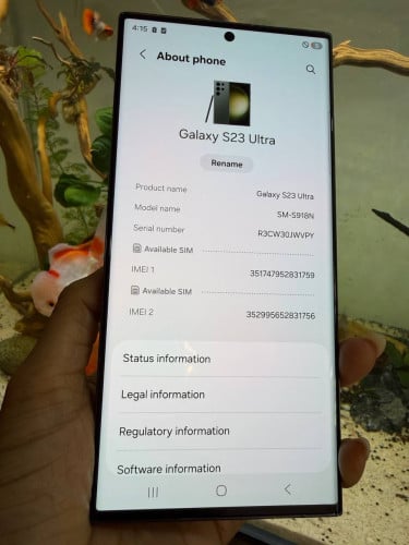S23 ultra 256G 12G 98%